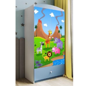 Obrazek Szafa Babydreams Niebieski – Safari
