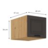 Obrazek Szafka kuchenna Stilo grafit mat/artisan 40 Nagu-36 1F