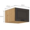 Obrazek Szafka kuchenna Stilo grafit mat/artisan 50 Nagu-36 1F
