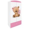 Obrazek Szafa Babydreams Różowy – Miś Kwiatki