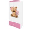 Obrazek Szafa Babydreams Różowy – Miś Kwiatki