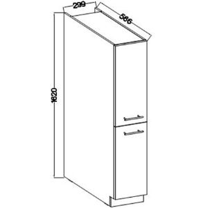 Obrazek Szafka Kuchenna Lara 30dk-162 Cargo 1f Bb Biały Poł