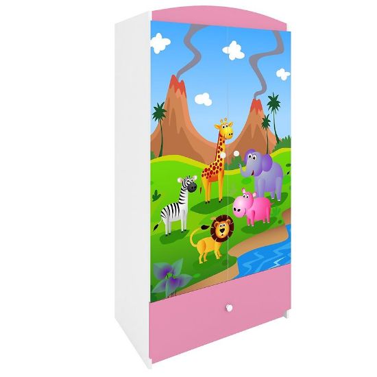 Obrazek Szafa Babydreams Różowy – Safari