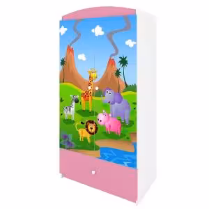 Obrazek Szafa Babydreams Różowy – Safari