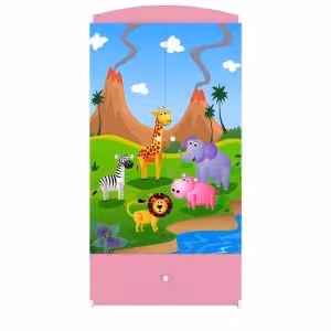 Obrazek Szafa Babydreams Różowy – Safari