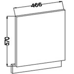 Obrazek Szafka Kuchenna Lara Front Zm.570x446 Biały Połysk