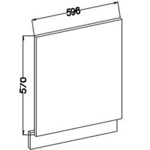 Obrazek Szafka Kuchenna Lara Front Zm.570x596 Biały Połysk