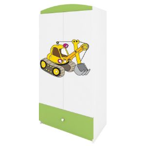 Obrazek Szafa Babydreams Zielony – Koparka