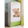 Obrazek Szafa Babydreams Zielony – Miś Kwiatki