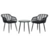 Obrazek Komplet mebli Juana Balcony Black 2+1