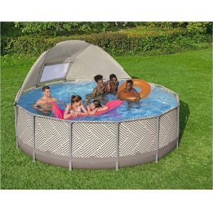 Obrazek Basen stelażowy z baldachimem 3,96 x 1,07 m 561FY