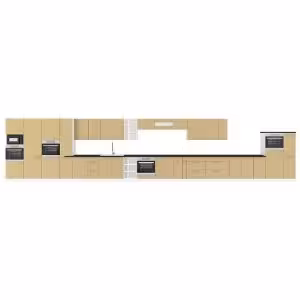 Obrazek Szafka kuchenna Lara 60dp-210 2f Bb Cappucino Połysk