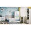 Obrazek Łóżko dziecięce z materacem i szufladą Babydreams Niebieski 80x180 Słonik
