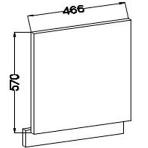 Obrazek Szafka Kuchenna Lara Front Zm.570x446 Szary Połysk