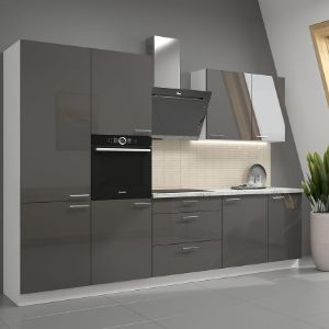 Obrazek Szafka Kuchenna Lara 60dp-210 2f Bb Szary Połysk