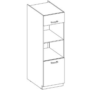 Obrazek Szafka Kuchenna Lara 60dpm-210 2f Bb Szary Połysk