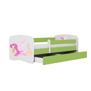 Obrazek Łóżko dziecięce z materacem i szufladą Babydreams Zielone 80x180 Wróżka 2