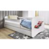 Obrazek Łóżko dziecięce z materacem i szufladą Babydreams Biały 70x140 Auto