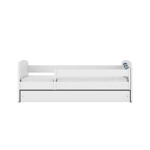 Obrazek Łóżko dziecięce z materacem i szufladą Babydreams Biały 80x160 Szop