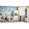 Obrazek Łóżko dziecięce z materacem i szufladą Babydreams Biały 80x180 Ciężarówka