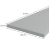 Obrazek Blat 180 cm/38 mm Inox szary F76112