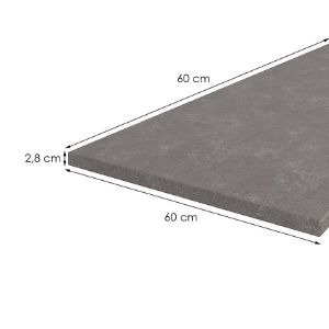 Obrazek Blat 60 cm/28 mm Metalic Brown