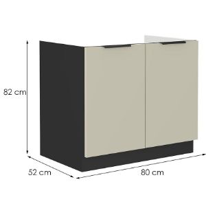 Obrazek Szafka kuchenna Arona cashmere 80zl 2f bb