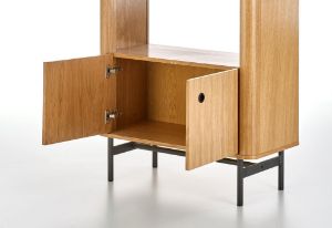 Obrazek Regał Saon 1 dąb naturalny/czarny