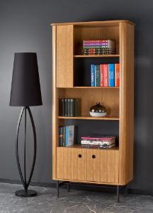 Obrazek Regał Saon 1 dąb naturalny/czarny