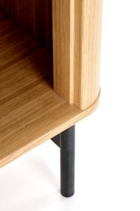 Obrazek Regał Saon 2 dąb naturalny/czarny