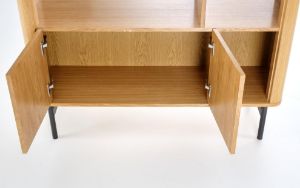 Obrazek Regał Saon 2 dąb naturalny/czarny