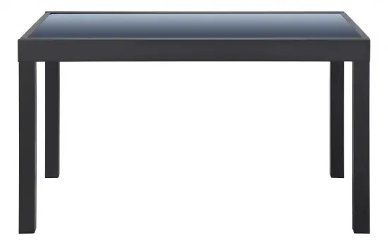 Obrazek Stół rozkładany ze szklanym blatem XT1331A 135/270x90x75 ciemnoszary