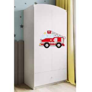 Obrazek Szafa Babydreams Biały – Straż Pożarna