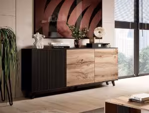 Obrazek Komoda Felicjan dąb wotan/czarny