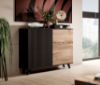 Obrazek Komoda Felicjan 2 dąb wotan/czarny