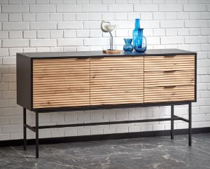 Obrazek Komoda Nadia dąb artisan/czarny