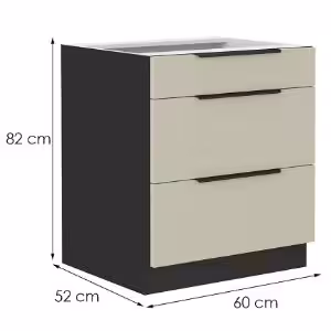 Obrazek Szafka kuchenna Arona cashmere 60d 3s bb