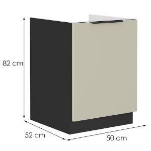 Obrazek Szafka kuchenna Arona cashmere 50zl 1f bb