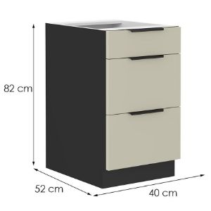 Obrazek Szafka kuchenna Arona cashmere 40d 3s bb