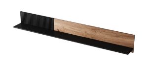 Obrazek Półka wisząca Felicjan 2 dąb wotan/czarny