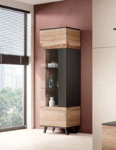 Obrazek Witryna Felicjan dąb wotan/czarny