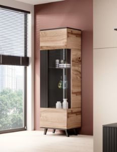 Obrazek Witryna Felicjan dąb wotan/czarny