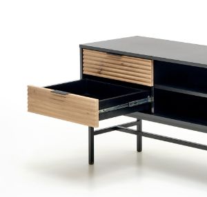 Obrazek Szafka RTV Nadia dąb artisan/czarny