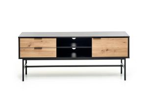 Obrazek Szafka RTV Nadia dąb artisan/czarny