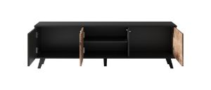 Obrazek Stolik RTV Felicjan 150 dąb wotan/czarny
