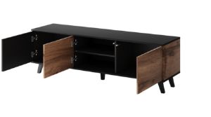 Obrazek Stolik RTV Felicjan 150 dąb wotan/czarny