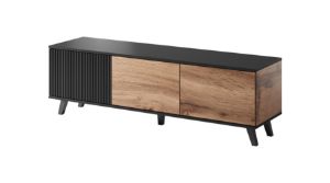 Obrazek Stolik RTV Felicjan 150 dąb wotan/czarny