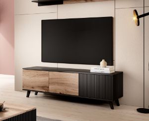 Obrazek Stolik RTV Felicjan 150 dąb wotan/czarny