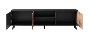 Obrazek Stolik RTV Felicjan 180 dąb wotan/czarny