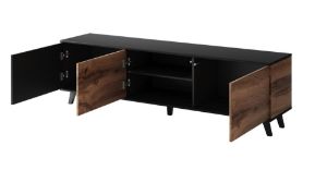 Obrazek Stolik RTV Felicjan 180 dąb wotan/czarny